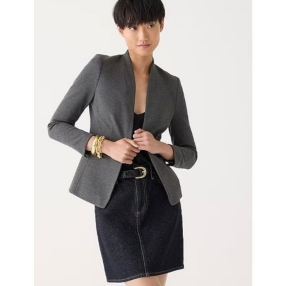J. Crew Gray Going-out Blazer in Stretch Twill